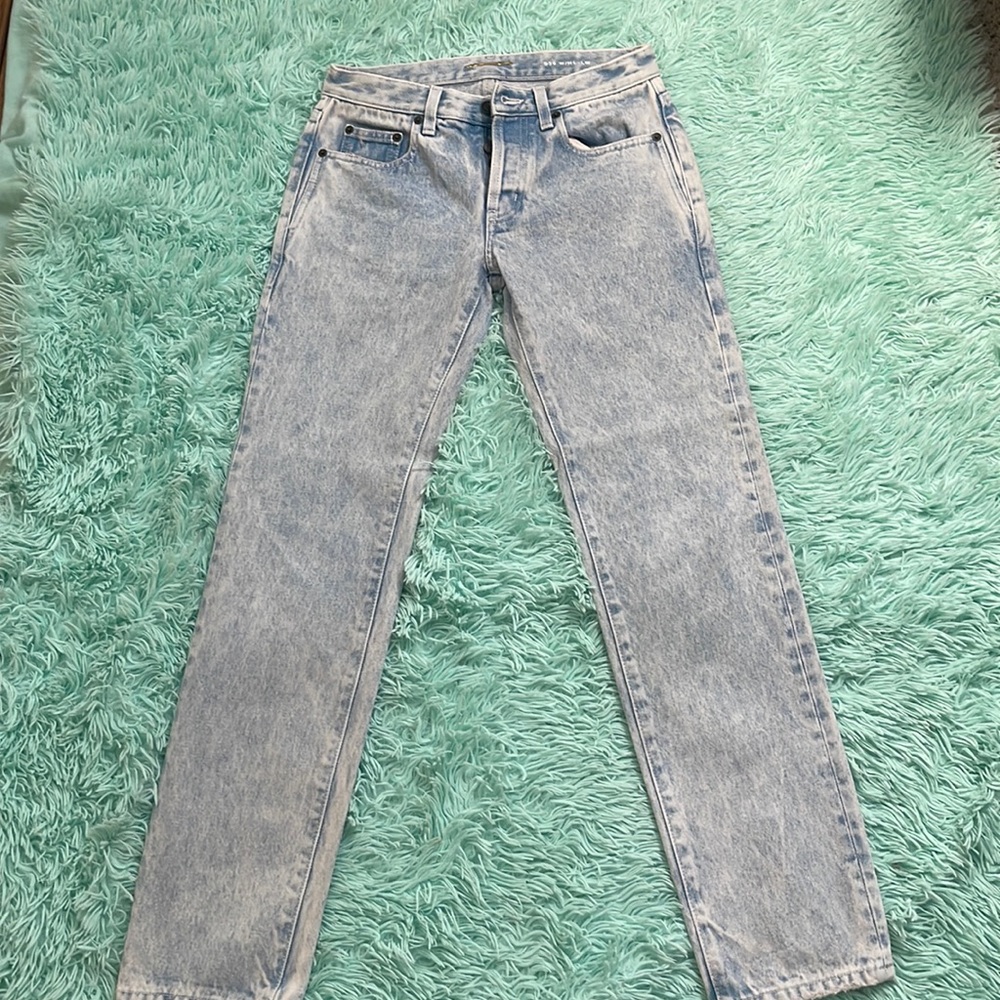 Saint Laurent Long Baggy Jeans in Blue Denim Used